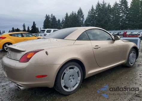 2004 Lexus Sc 430 z USA, uszkodzony, nr VIN JTHFN48Y240050464
